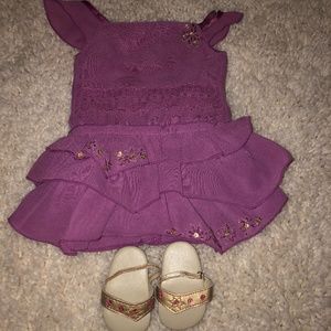 American Girl Purple Dress